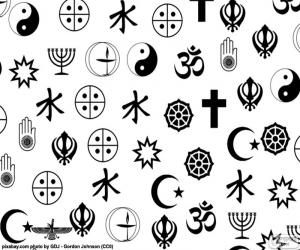 yapboz Dinlerin sembolleri